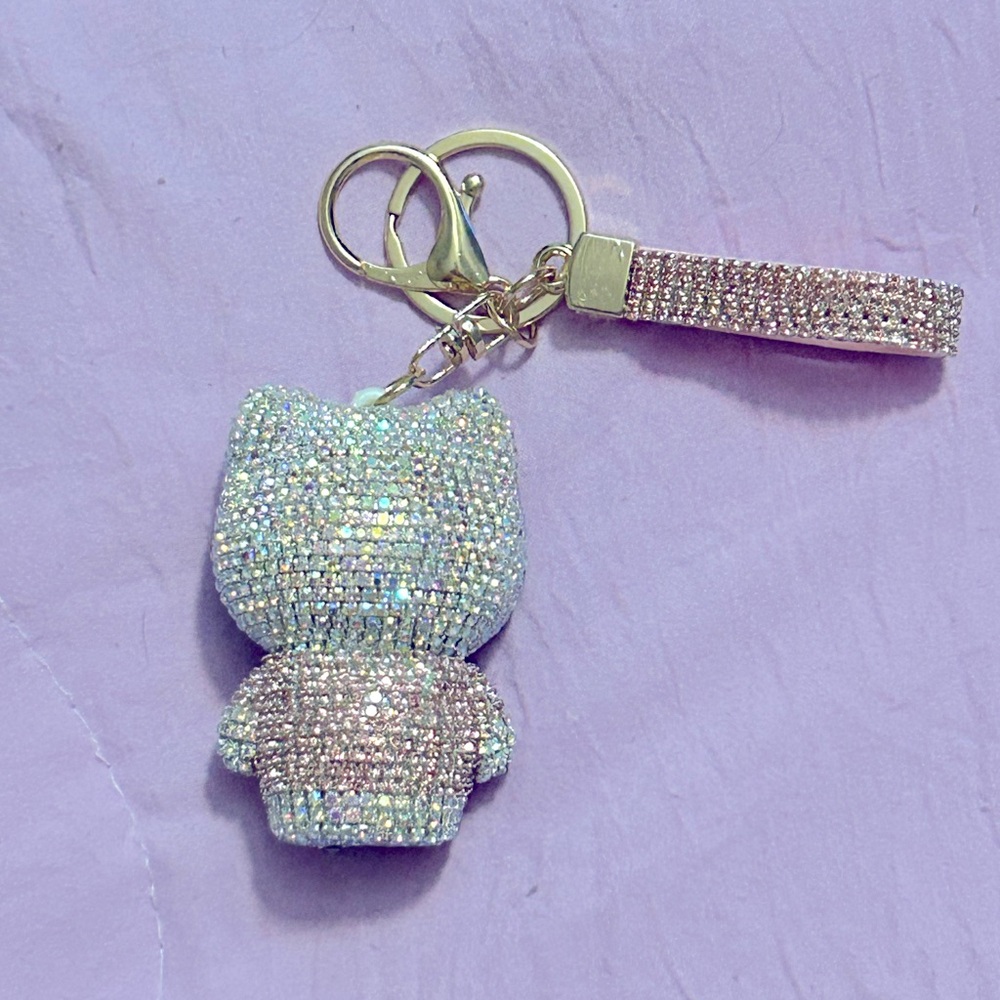 Hello Kitty Rhinestone Keychain - Picture 2 of 2